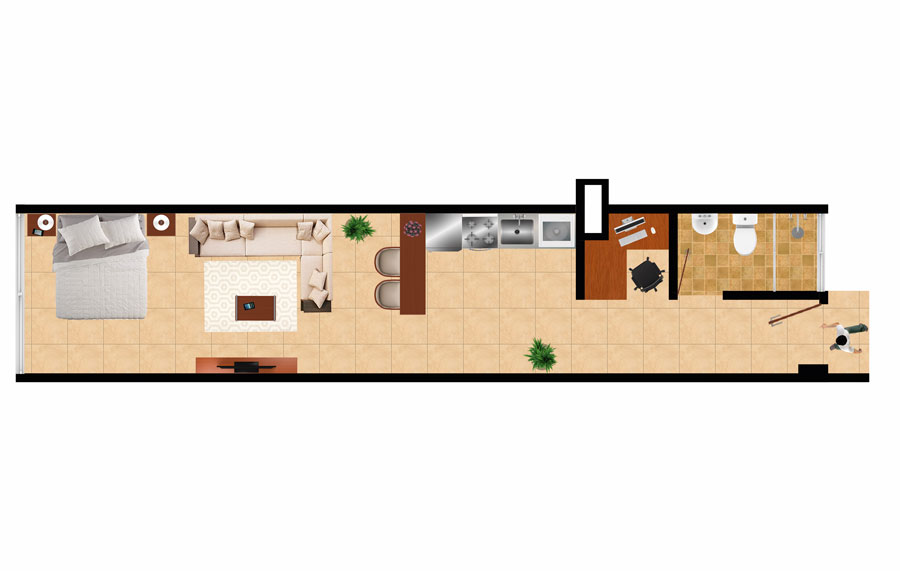 Apartamento tipo 1 Image